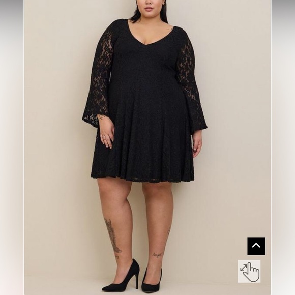 Torrid mini lace bell trapeze dress size 3 - Picture 11 of 12